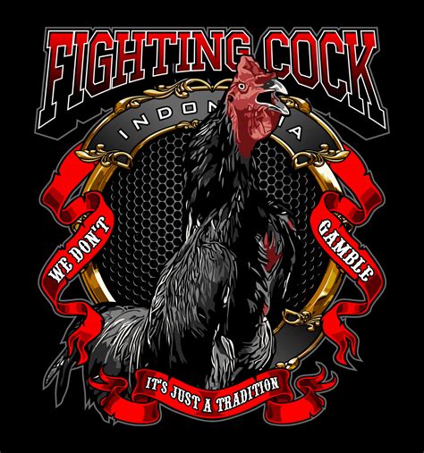 Cock Fighting And Ribbon 8887854 Vector Art At Vecteezy