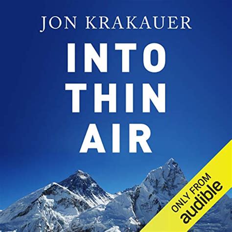 Into Thin Air Audio Download Jon Krakauer Philip Franklin Audible