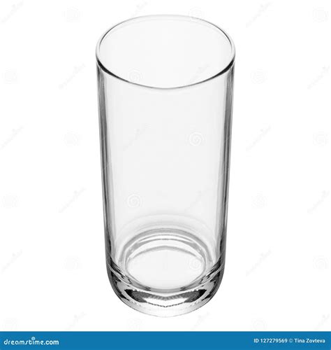empty glass isolated on a white stock image image of reflection drink 127279569
