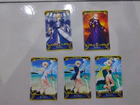 artoria fgo card fate grand order arcade hobbies and toys toys and games on carousell