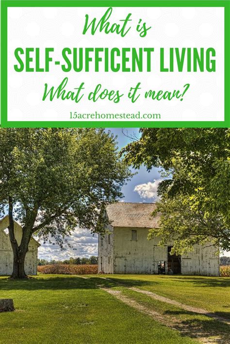Self Sufficient Living What Does It Mean 15 Acre Homestead In 2020