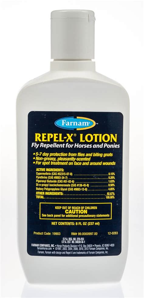 Repel X Lotion Fly Repellent For Horses And Ponies Santa Cruz Animal Health