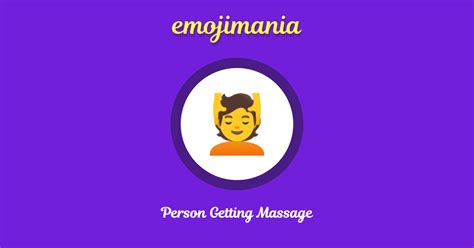 💆 Person Getting Massage Emoji Copy And Paste Emojimania