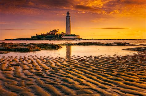 Free Stock Photo Of Lighthouse Seascape St Marys Light House