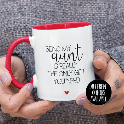 Being My Aunt Is Really The Only T You Need Mug Aunt T Etsy