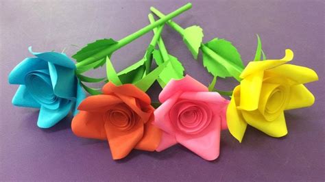 Check spelling or type a new query. How to Make Rose Flower with Paper | Making Paper Flowers ...
