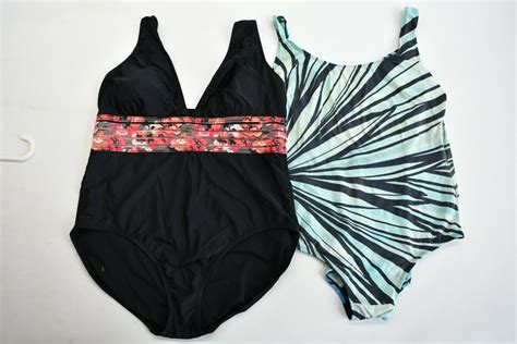 Time And True And Longitude Womens Womens Xl One Piece Swimsuits Lot Of