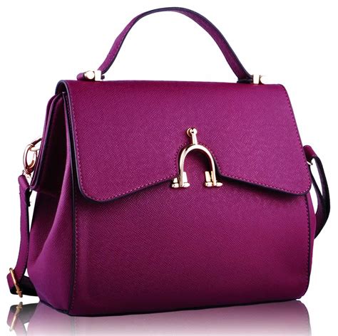 Wholesale Purple Grab Satchel Handbag