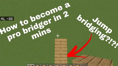 How To Jump Bridge Easiest Method Bedrock Edition Youtube