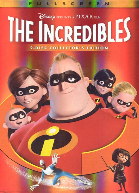 The Incredibles Dvd Full Screen 2 Disc Collectors Edition New