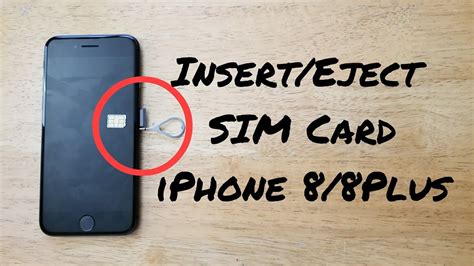 Straighten the long end of the paper clip until it projects outward. How to insert / eject SIM card iPhone 8 / 8 plus - YouTube