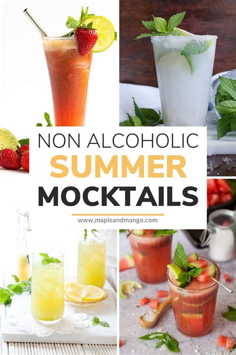 12 Healthy Summer Mocktails You Have To Try Maple Mango Fun