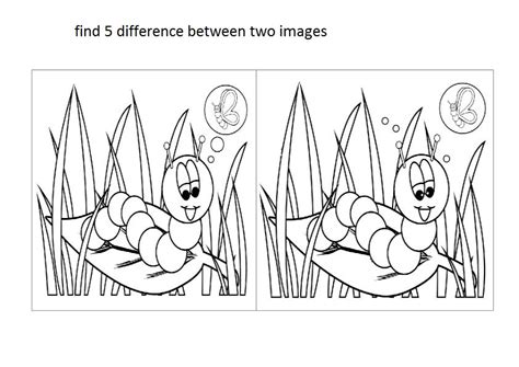 Find The Difference Printable Sheets