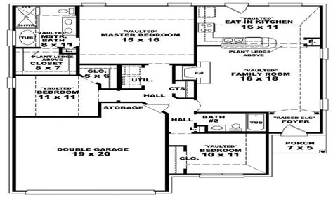 Having three bedrooms makes this a great selection for all kinds of families. 3 Bedroom 2 Bath 1 Story House Plans 3 Bedroom 2 Bath ...