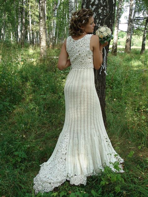 Wedding Dress In Crochet Beau Crochet White Crochet Diy Crochet Irish Crochet Boho Wedding