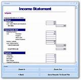 Pictures of Income Statement Template Excel