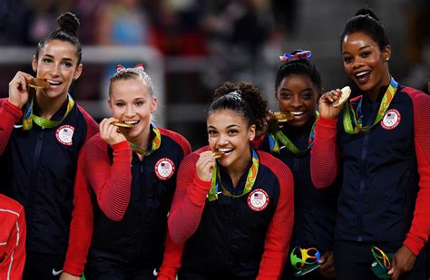 u s women s gymnastics team inspires with its talent and its diversity cbs news
