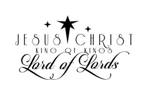 Jesus Christ King Of Kings Lord Of Lords Wall Decal Etsy
