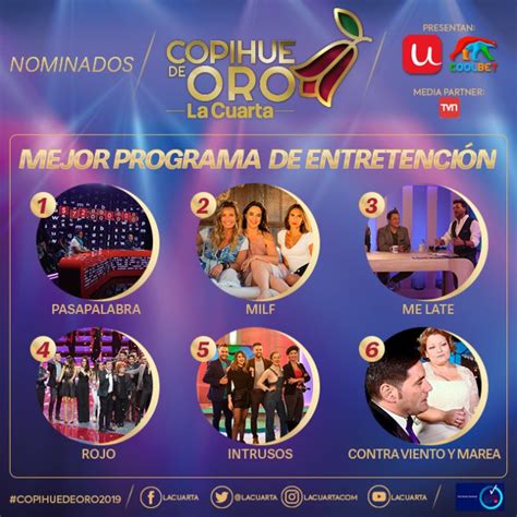 'dale tu kolin', 'my blood cumbia remix', 'facts', 'amigos muertos'. Estos son los nominados al Copihue de Oro 2019 - Tecache.cl