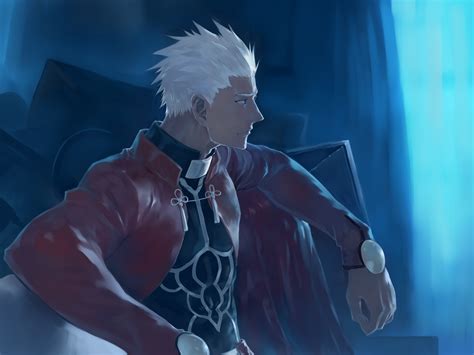 Wallpaper Men Drawing Illustration Anime Leather Jackets Fate