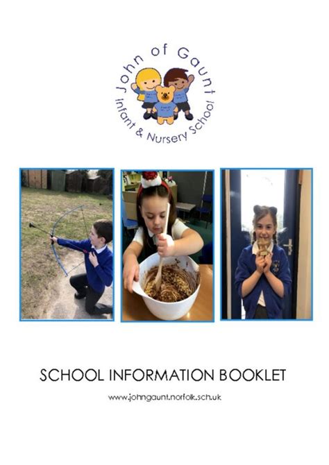 School Information Booklet John Of Gaunt Infant And Nursery School