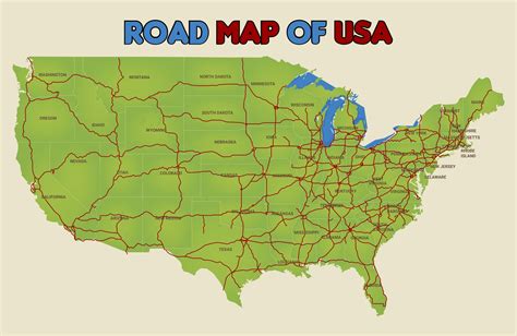 6 Best Images Of Free Printable Us Road Maps United 6 Best Images Of