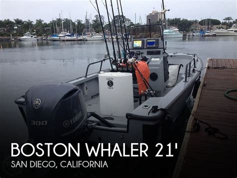 1997 21 Foot Boston Whaler Justice Power Boat For Sale In San Diego Ca
