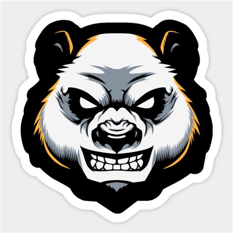 Angry Panda Panda Sticker Teepublic