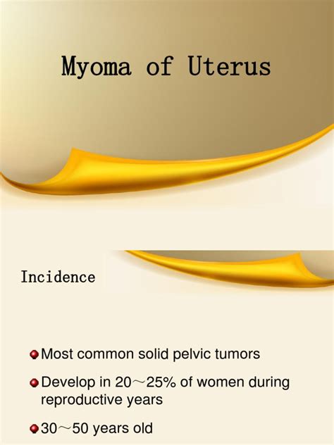 Myoma Of Uterus