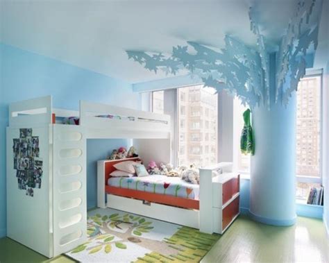 A large, windowless wall is the perfect canvas for creative decor. Romantic Kids Room Design, Trees for Decorating Empty Walls