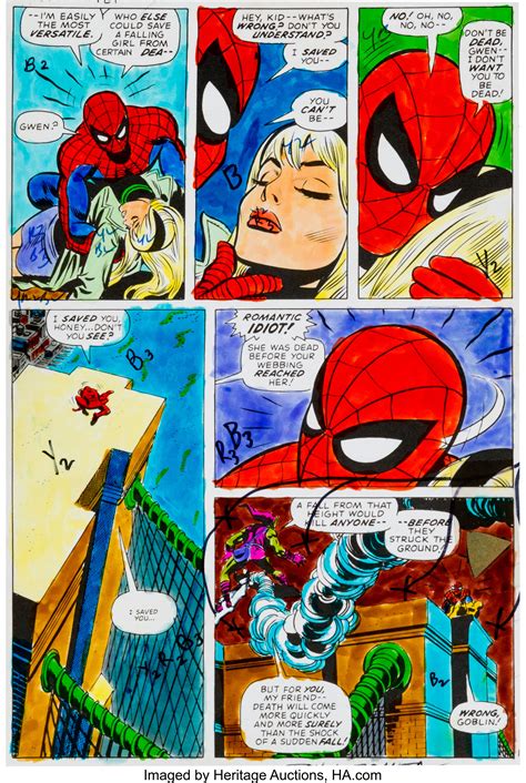 Spider Man The Night Gwen Stacy Died Comic Spidermanjullla