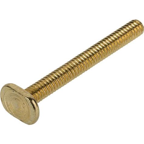 2 14 Brass Plated T Slot Bolts 10 Pk At