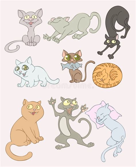 Funny Fluffy Cats Stock Illustrations 4000 Funny Fluffy Cats Stock