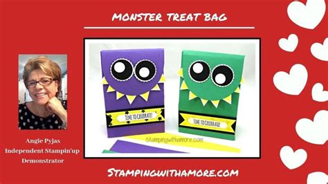 How To Make A Monster Treat Bag Monster Treats Treat Bags Christmas