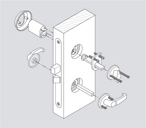 Scandinavian Oval Lock 701 External Cylinder 5 Keys 7 Pin Assa Dorma