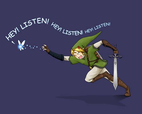 Zelda Hey Listen With Images Legend Of Zelda Nerd Life Funny