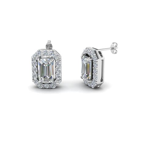 Discover More Than 79 Emerald Cut Diamond Earrings Platinum 3tdesign