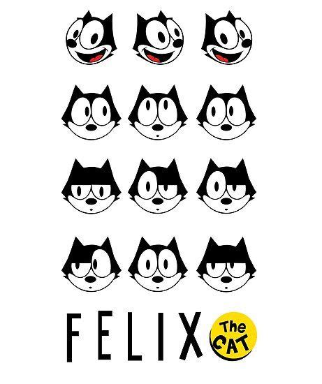 The Faces Poster By Karixen In Felix The Cats Face Poster