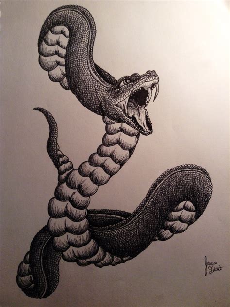 Gudskjelov Lister Over Realistic Snakes Drawings Drawn Serpent Vrogue