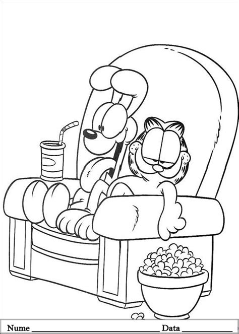 Desene De Colorat Si Planse Educative Desene De Colorat Cu Garfield The Best Porn Website
