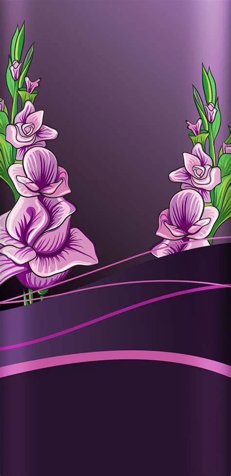 Purple Floral Flower Girly Pretty Hd Phone Wallpaper Peakpx