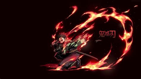 Demon Slayer Tanjiro Fire Katana Live Wallpaper