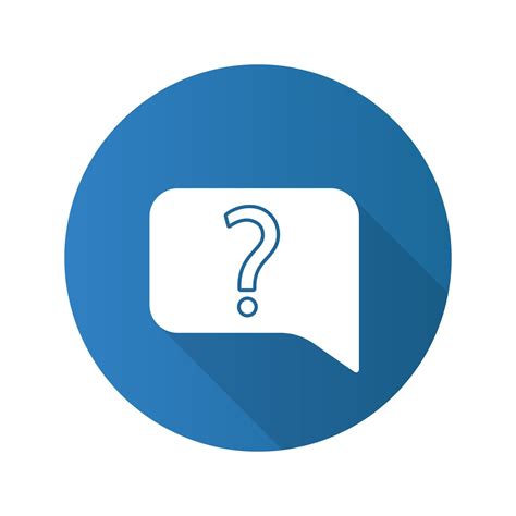 Live Help Chat Flat Design Long Shadow Glyph Icon Faq Contact Support