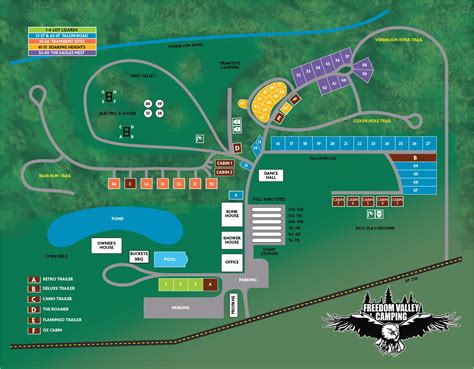 Campground Map Of Freedom Valley