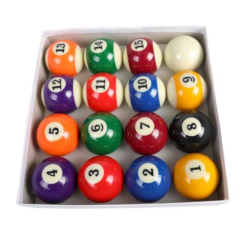 Pool Table Billiard Balls Pool Ball Set Standard Size 2 14 Full 16