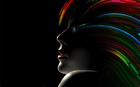 4k wallpapers of black background for free download. Black Rainbow Hair HD Wallpaper | HD Latest Wallpapers
