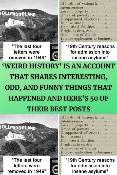 ‘weird History Is An Account That Shares Interesting Odd And Funny
