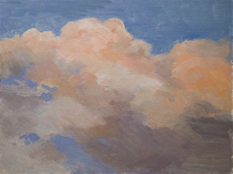 Cloud Study California Impressionist Oil Painting Karen Winters