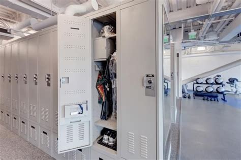 Custom Locker Storage In Locker Room At Slc Public Safety Building
