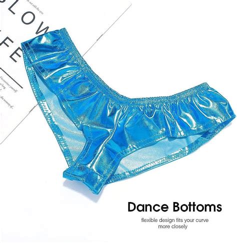 bodiy shiny metallic panties low rise booty shorts hot pants briefs ballet dance bottoms